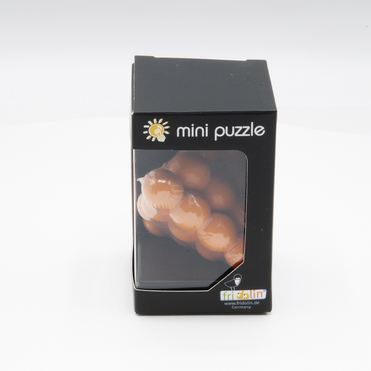 IQ-Test, Ball pyramid, orange, wooden puzzle