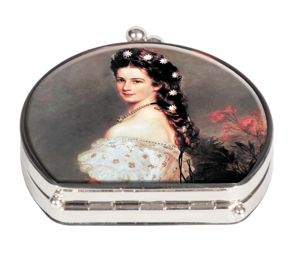 Pocket mirror, Sisi,  textile surface