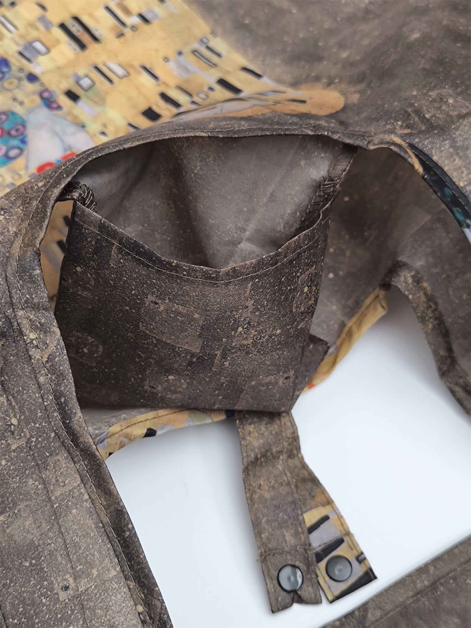 Eco bag recycled, Klimt, kiss