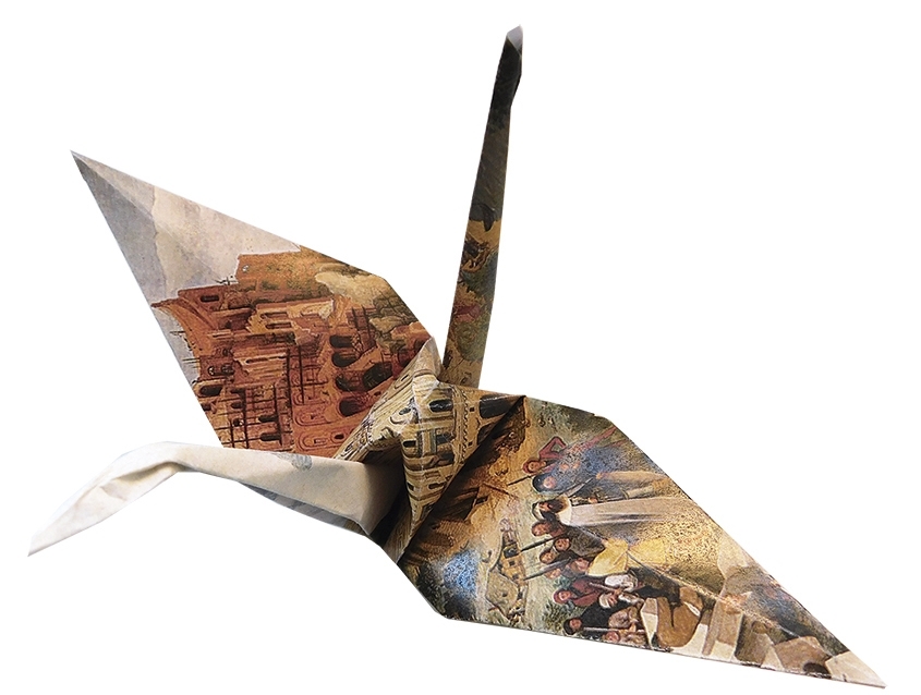 Art Origami, Crane, Bruegel, 20 sheets, 15x15 cm