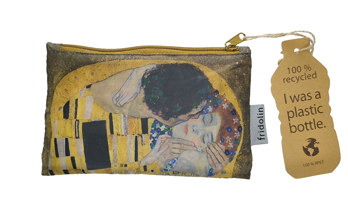 Eco bag recycled, Klimt, kiss