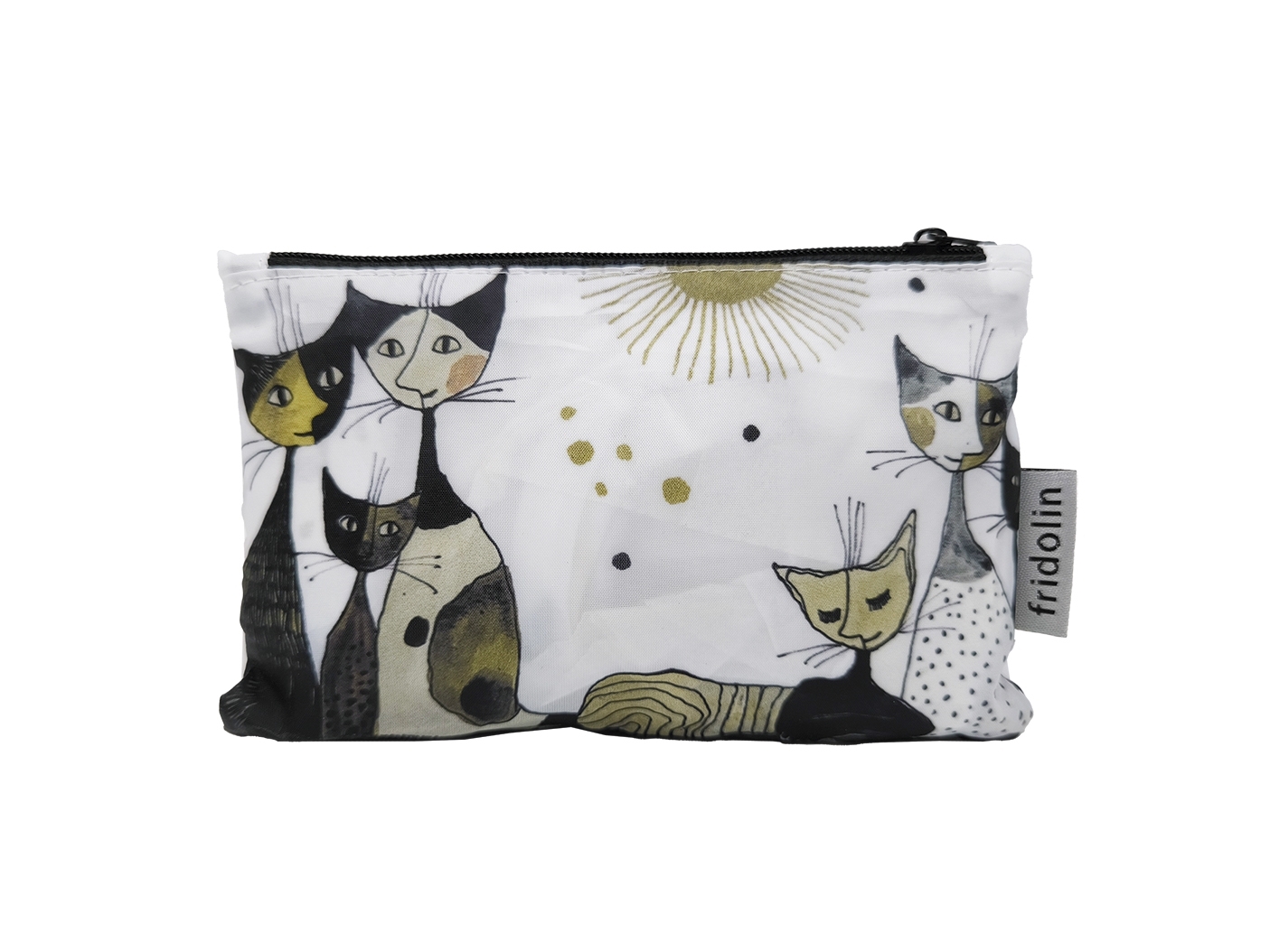 Eco bag recycled, Wachtmeister, cats, sepia