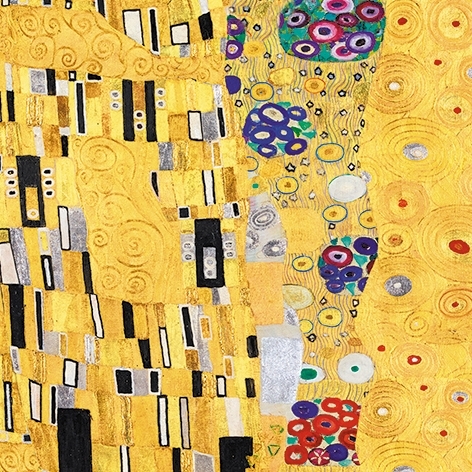 Art-Origami, Crane, Klimt, 20 sheets 15x15 cm