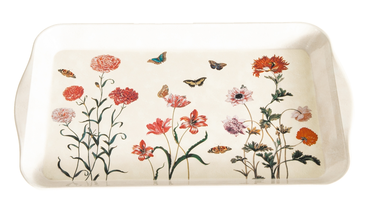 tin tray, large, Merian, Butterflies