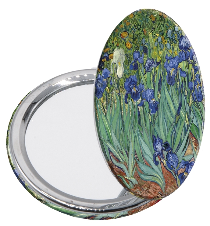 Pocket mirror, Van Gogh, Irises