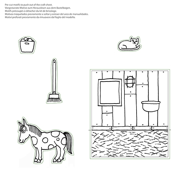 Craft kit, horse in stable