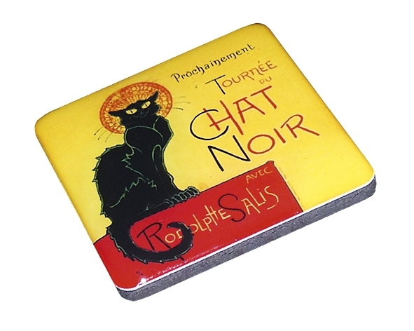 Magnets, Art Nouveau, Chat Noir, in transp. box
