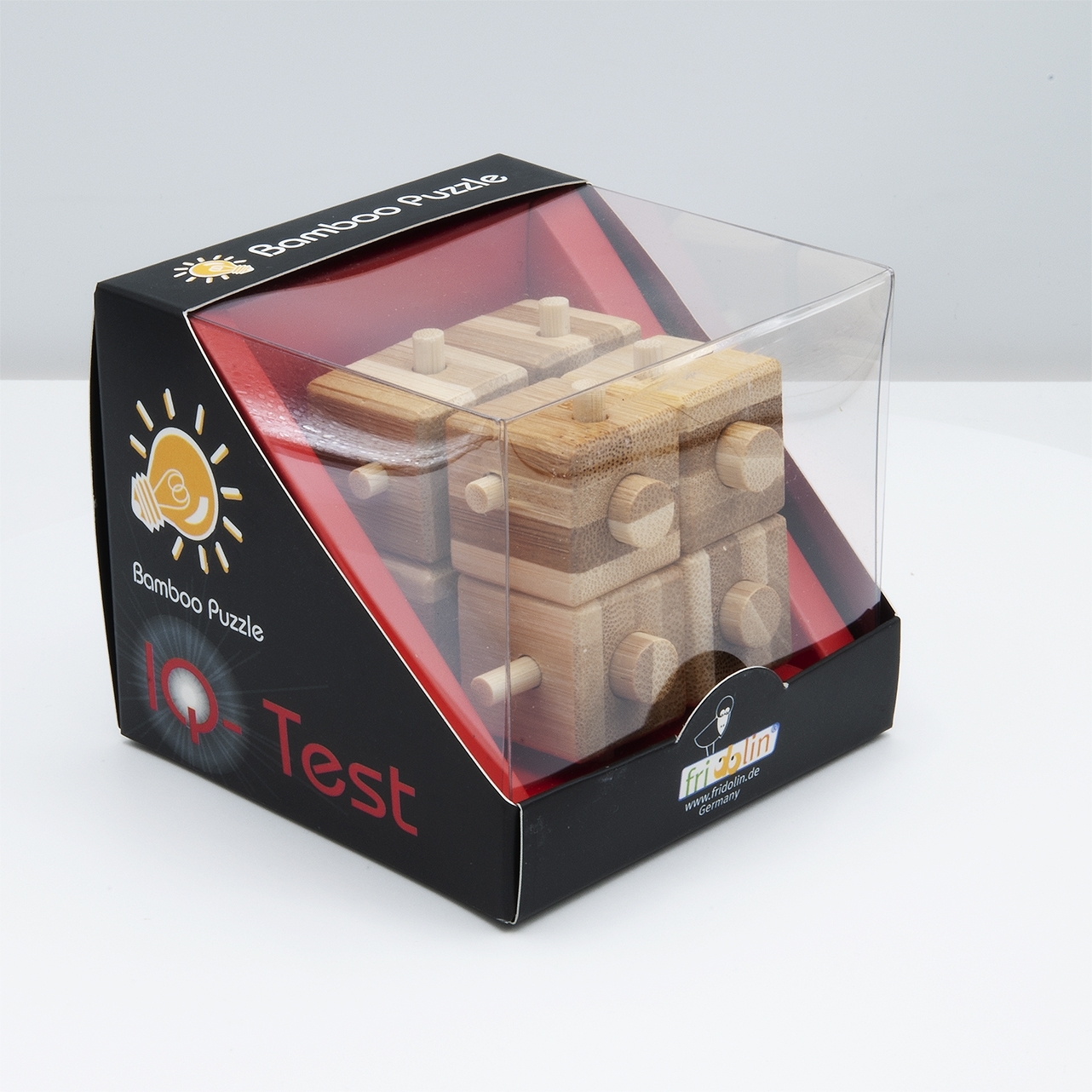 IQ-Test, bamboo puzzle, Cube with Sticks