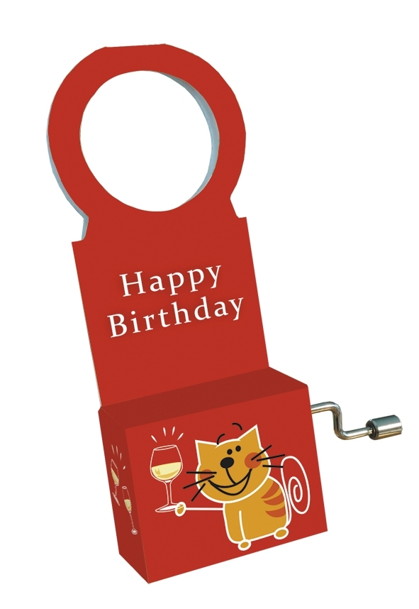 Bottle music, Happy Birthday, Cat