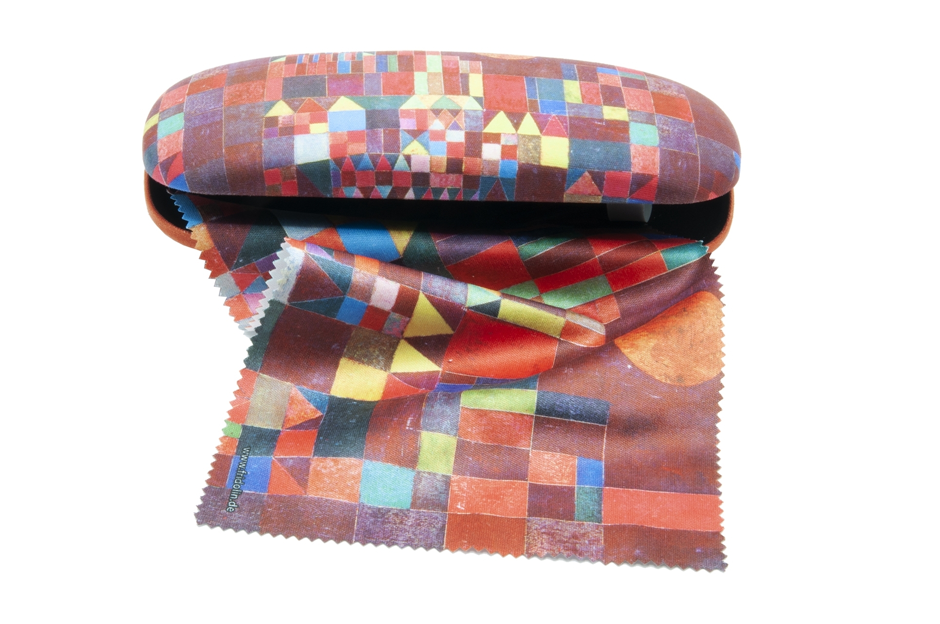 Spectacle case set, Paul Klee, Castle and sun