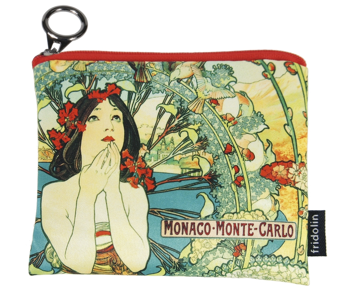 mini purse with zip, Art Nouveau, Monte Carlo