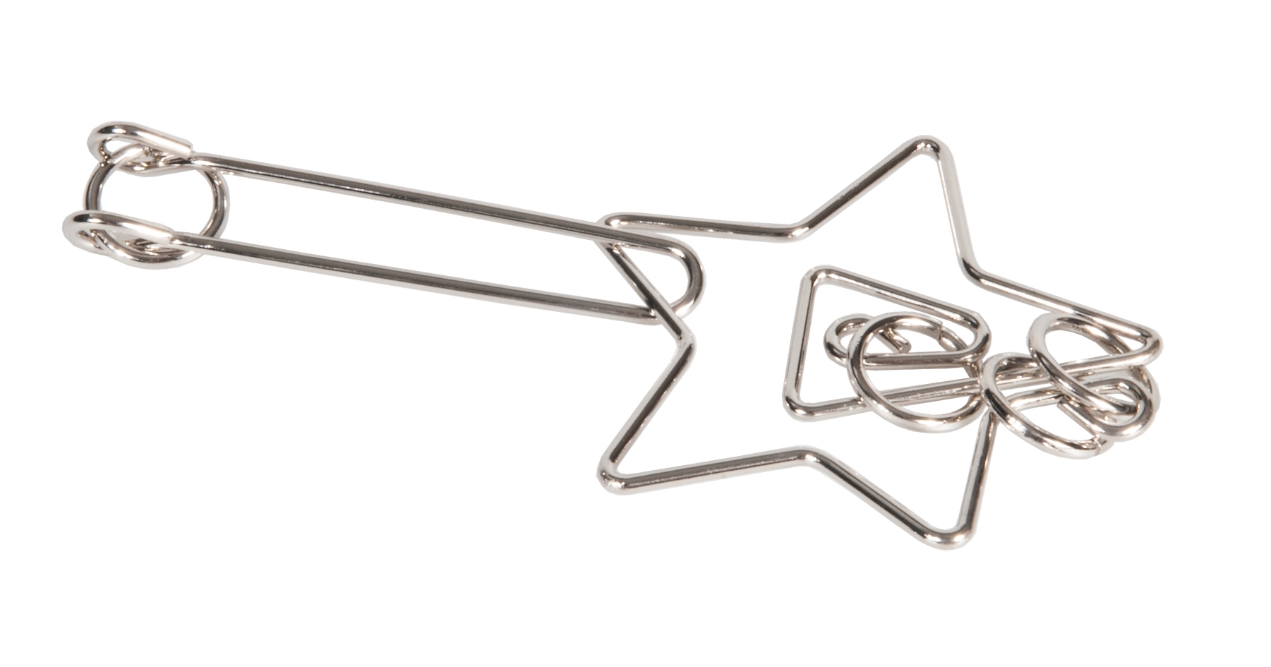 IQ-test, metal-puzzle, Star