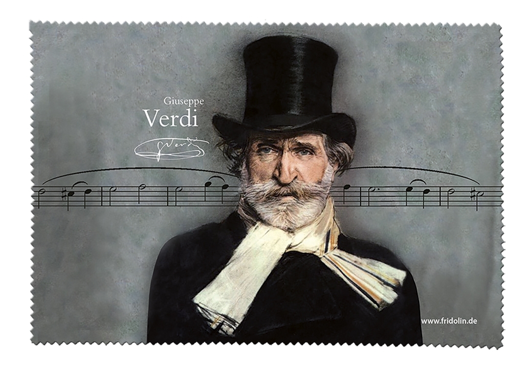 Eyeglass cleaning cloth, Giuseppe Verdi