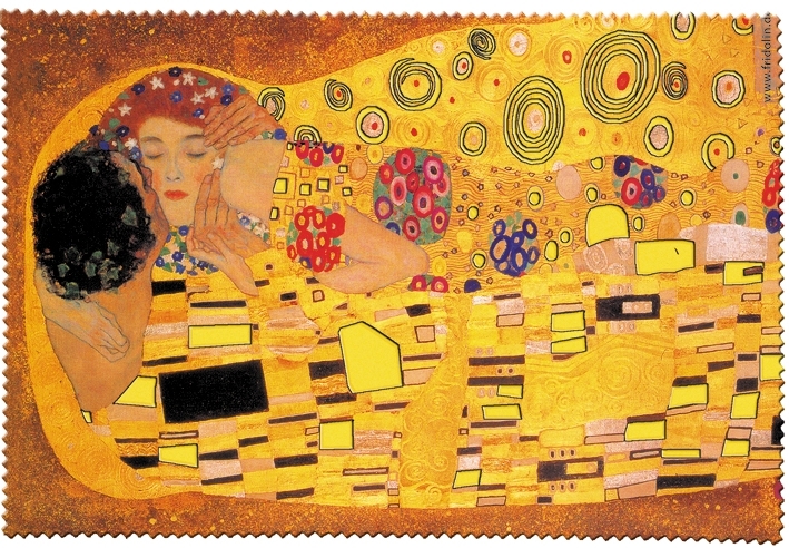 Eyeglass cleaning cloth, Gustav Klimt, The Kiss