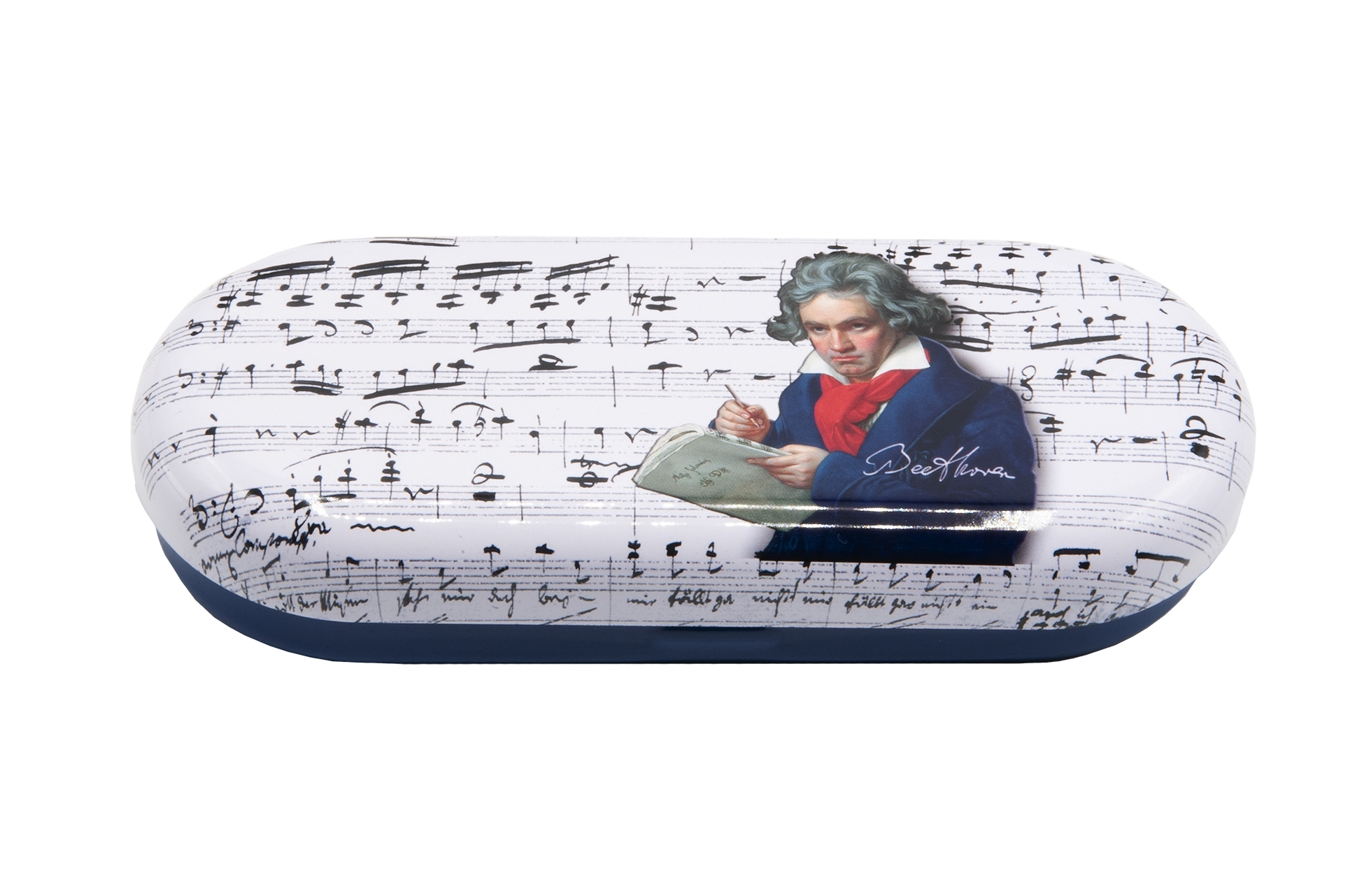 Spectacle case, Beethoven, metal