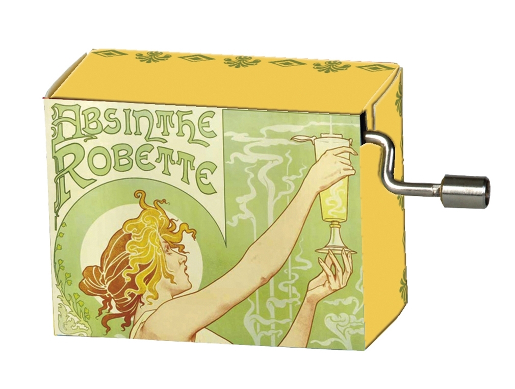 Music box, Entertainer, Art Nouveau/Absinthe Robet