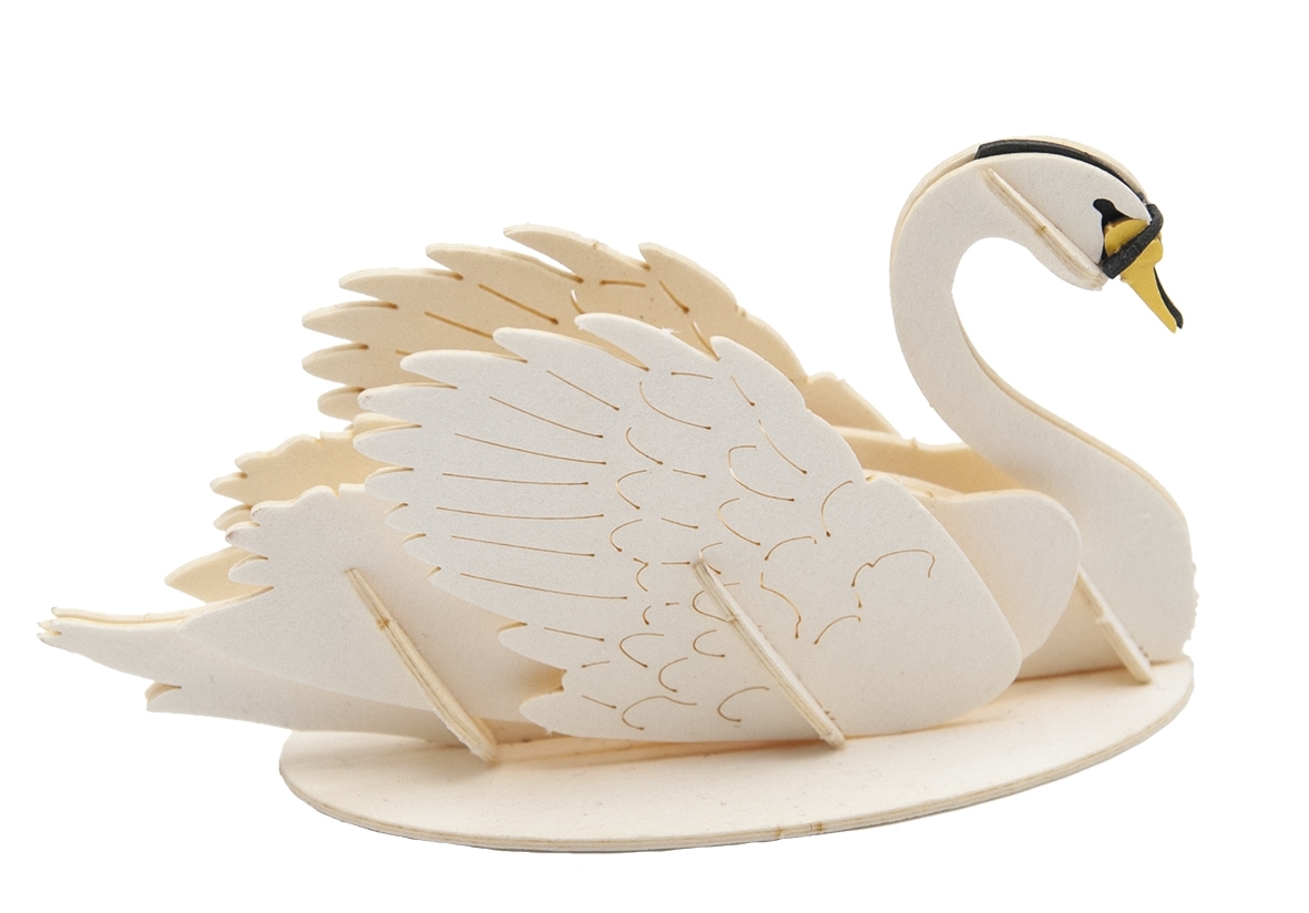 3D model, swan