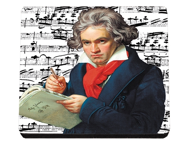 coaster, Beethoven, MDF/Felt