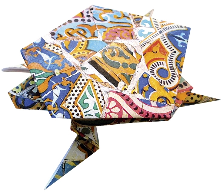 Art-Origami, Turtle, Gaudi, 20 sheets, 15x15 cm