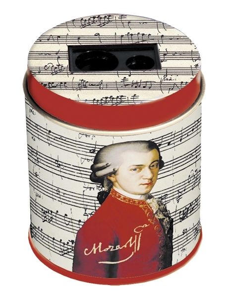 sharpener in tinbox, Mozart