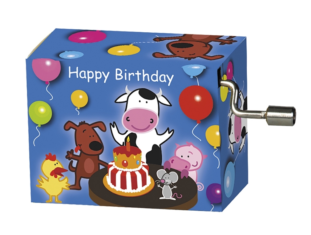 Music box, Happy Birthday, Kids/Cow with pie