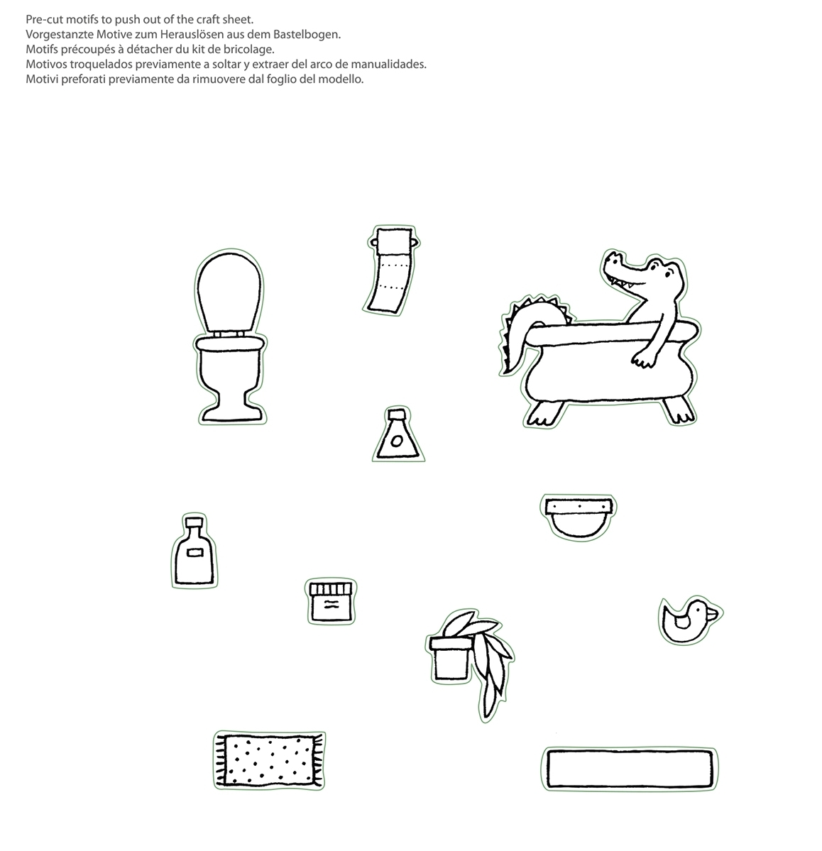 Craft kit, Crocodile bathing