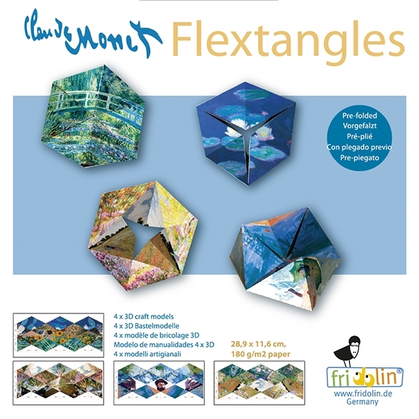Art Flextangles, Monet, 4 sheets, 4 motifs