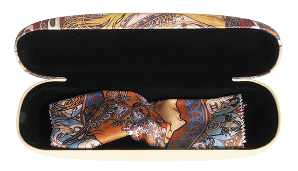 Spectacle case set, Zodiac, Art Nouveau