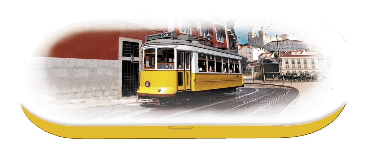 Spectacle case, Tram 28, Lisbon, metal