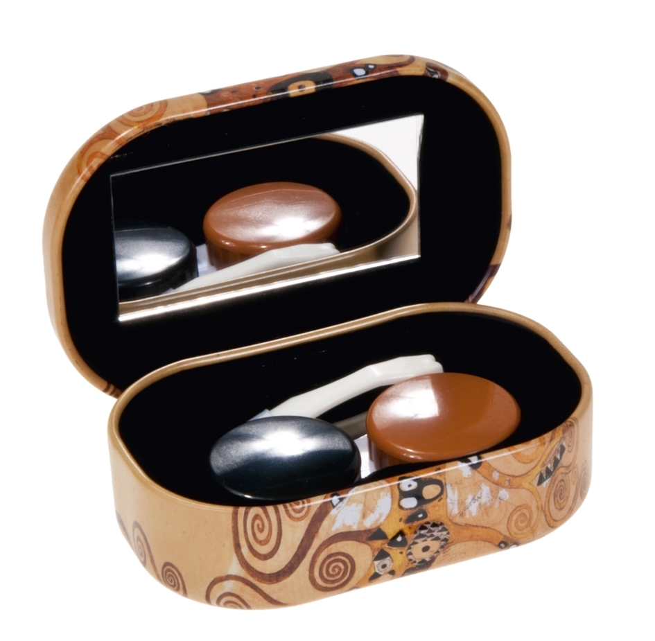 Contact lenses box, Klimt, Tree of life, metal