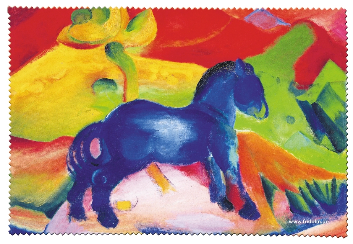 Eyeglass cleaning cloth, Marc, Little blue horse