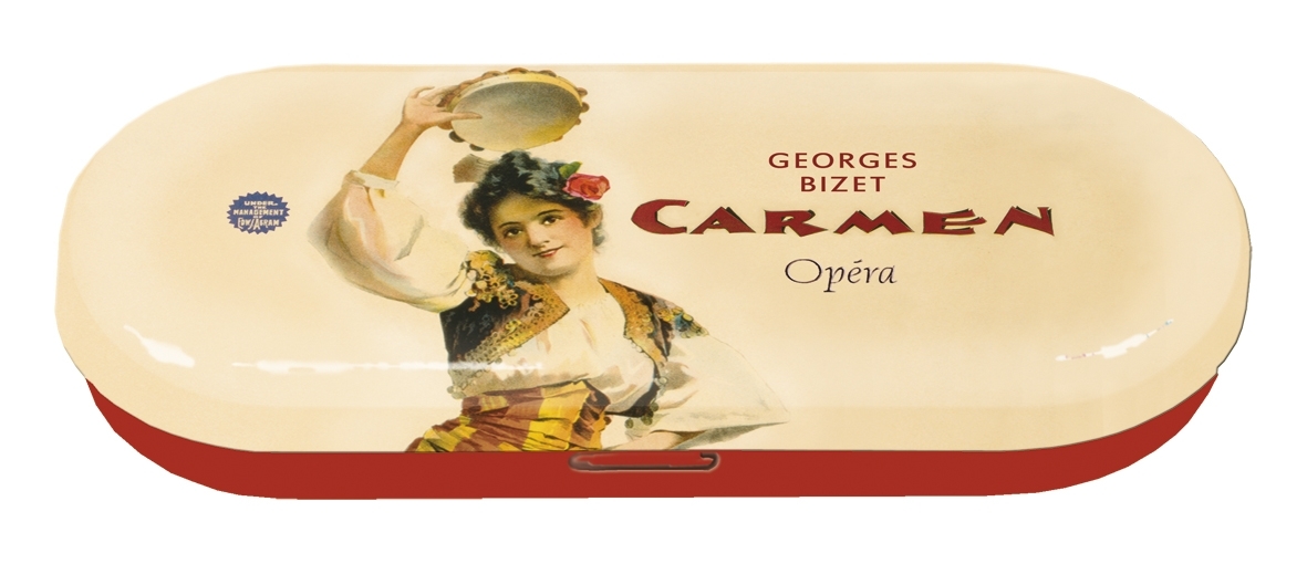 Spectacle case, Opera, Carmen,Bizet, metal