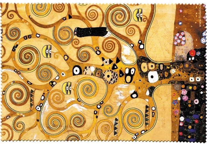 Eyeglass cleaning cloth, Klimt, Tree of Life