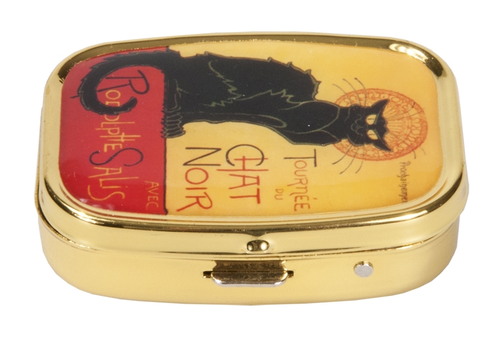 Pillbox, Chat Noir, Art Nouveau