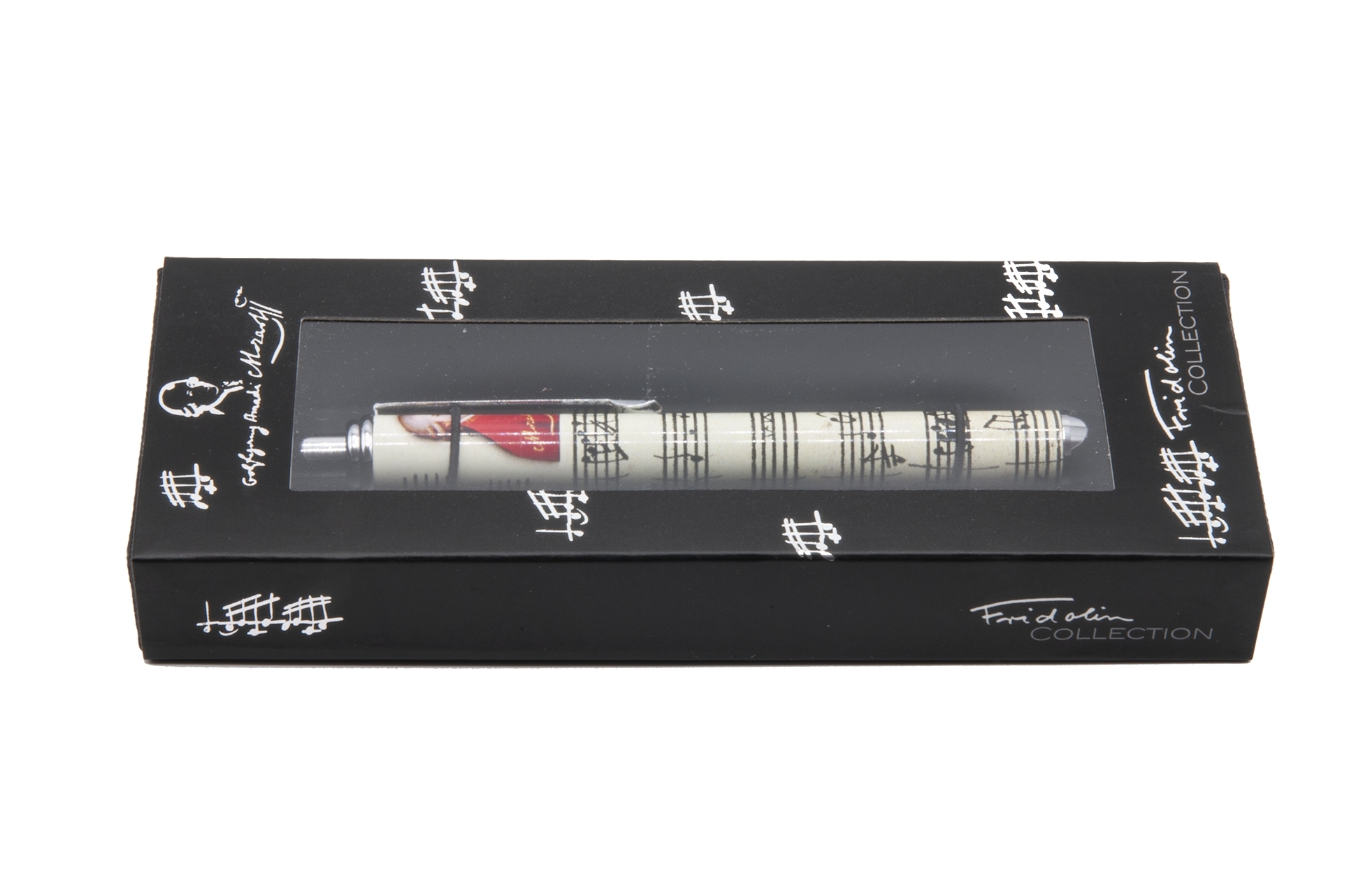 ball point pen, Mozart , metal