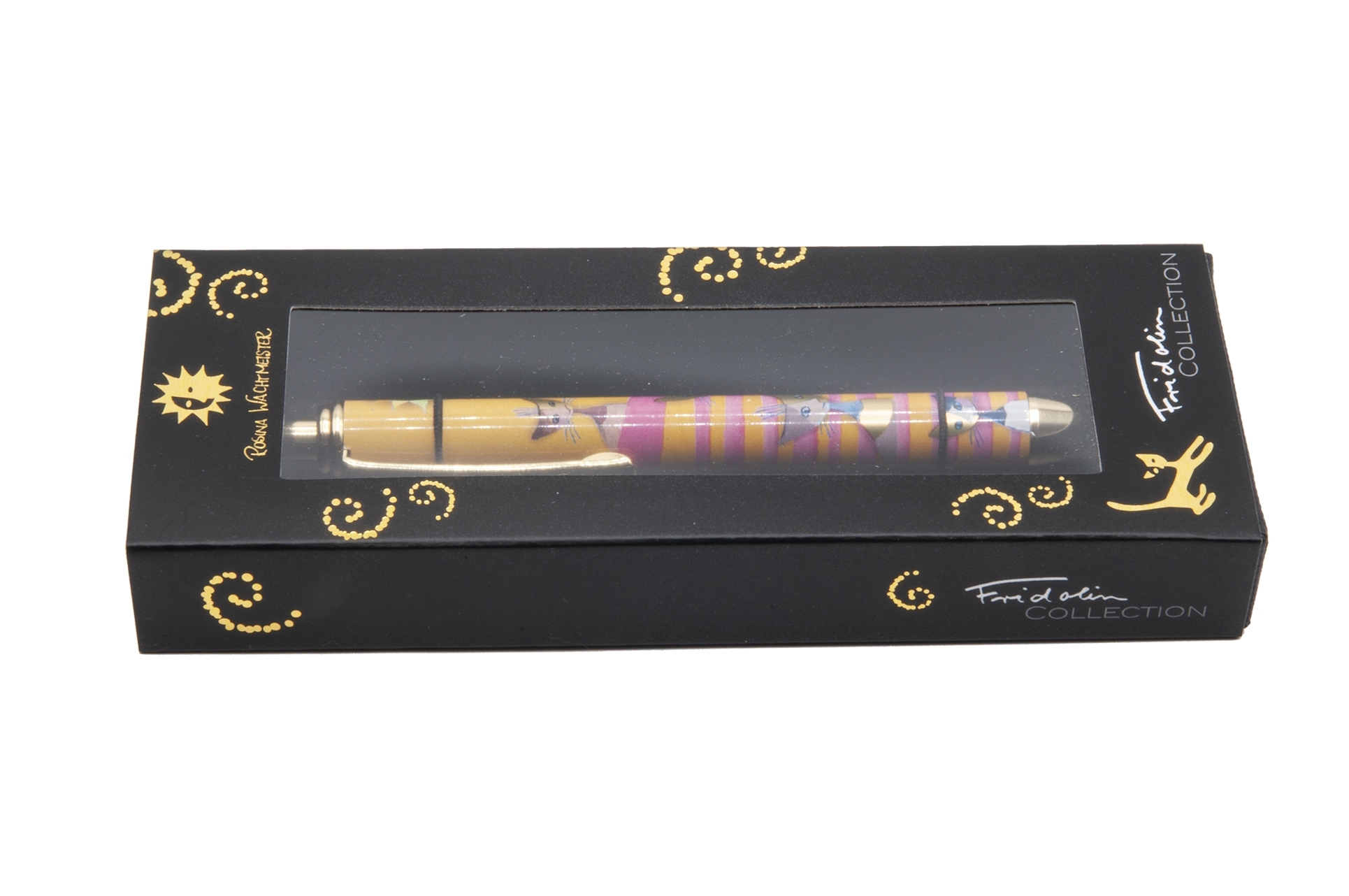 ball point pen, Wachtmeister, Cats on strip, metal
