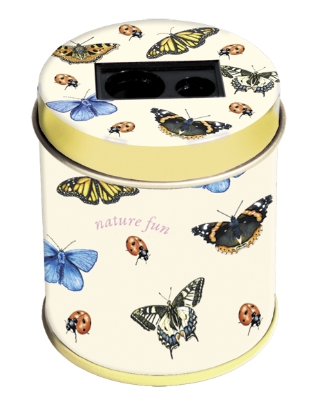 sharpener in tinbox, Nature Fun, Butterflies