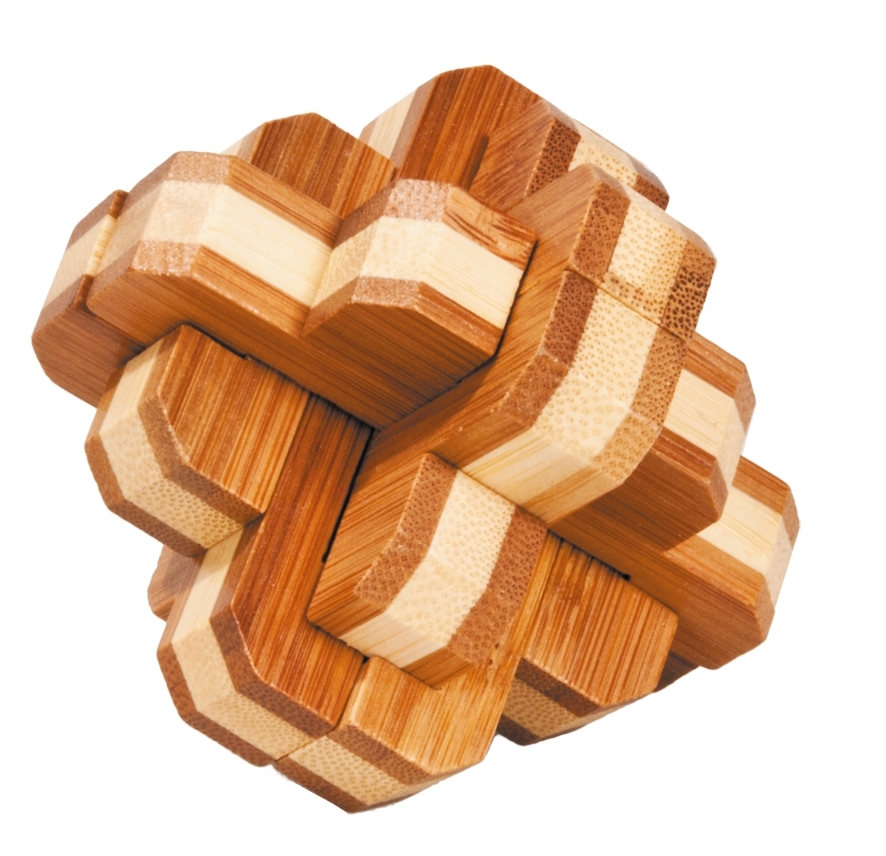 IQ-Test, bamboo puzzle, Round Knot