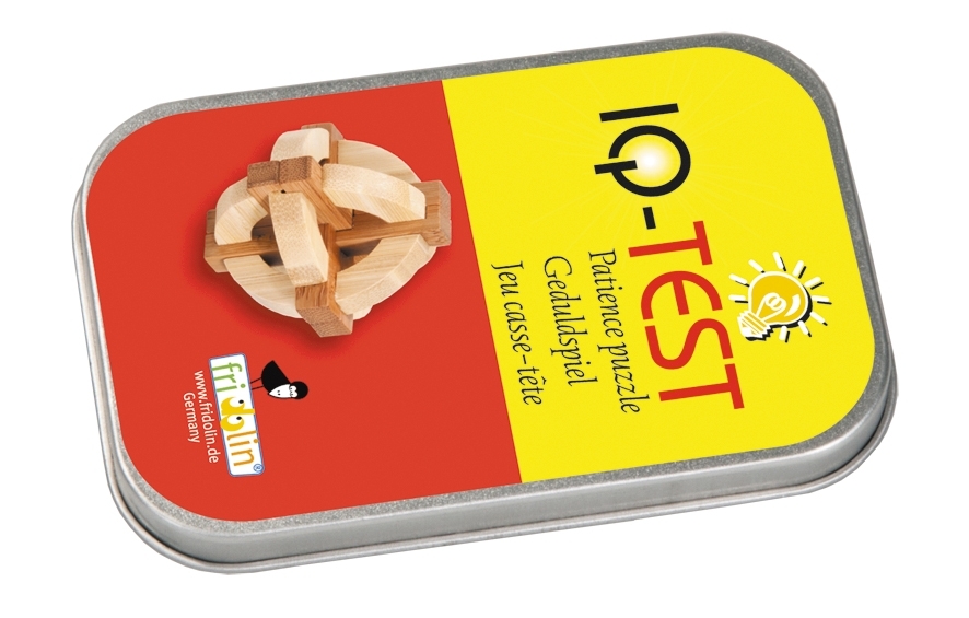 IQ-Test in a box, bamboo, Double Disc