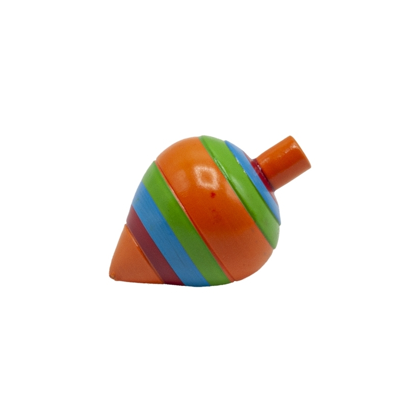 Wooden spinning top, Traditional, asstd by color